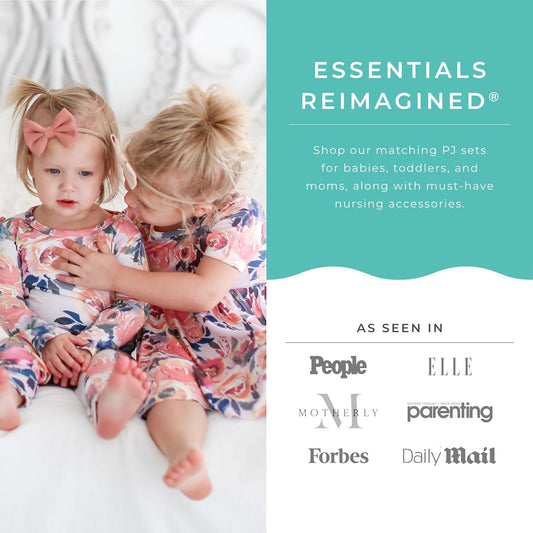 Girls Pajamas - Soft, Viscose from Bamboo Pjs for Kids - Matching, Long Sleeve Toddler Pajamas for Girls