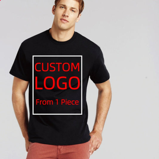 POD Cotton European And American Large Size Foreign Trade T Shirt