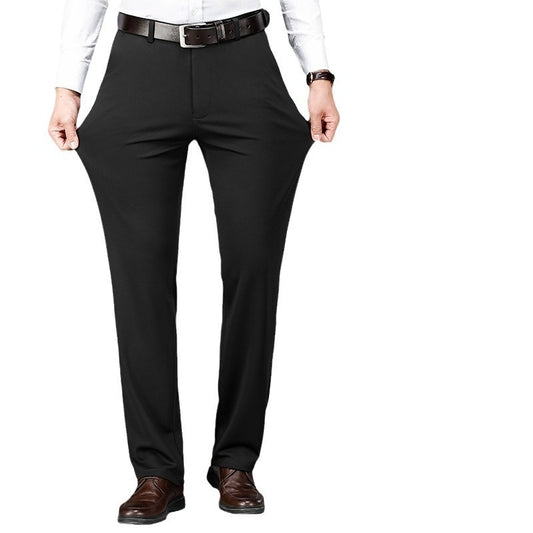 Brand New Business Suit Pants Men Ice Silk Casual Pants