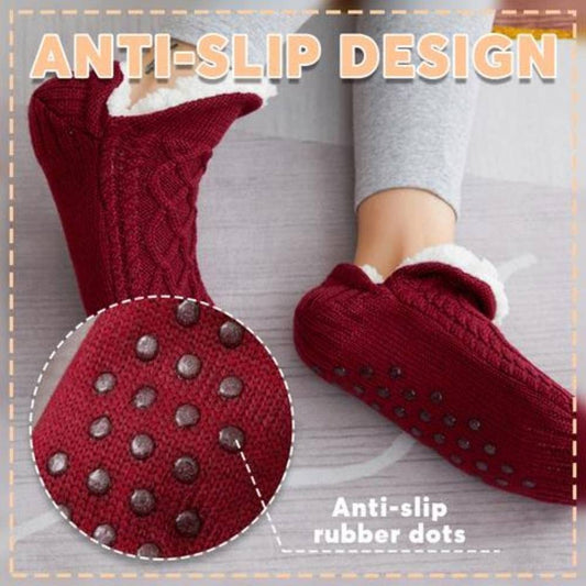 Winter Woolen Socks Women Thicken Warm Home Bedroom Socks Slippers