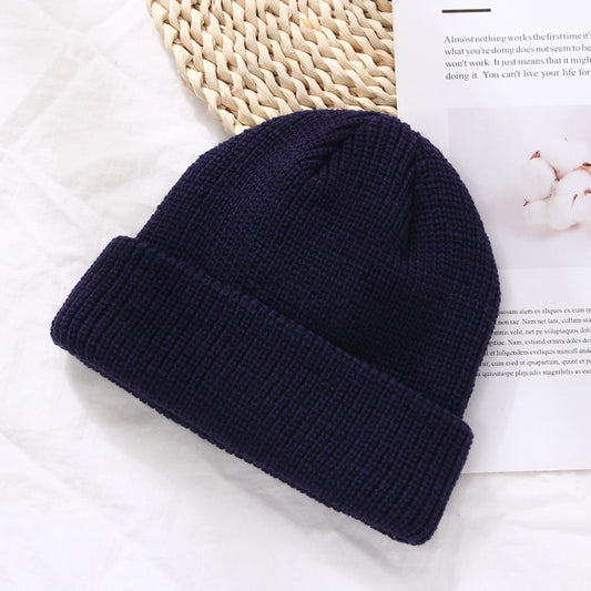 Autumn And Winter Warm Landlord Hat Melon Skin Men/Women/kids Retro Knitted Hat