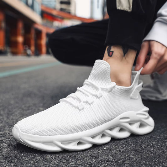 Unisex Casual Sports Shoes Breathable Lightweight Sneakers Outdoor, Black Running Shoes Athletic Jogging Tennis Walking Shoes