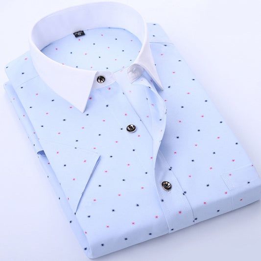 Printed Youth Half-sleeved Thin Shirt