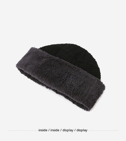 Women's Winter Scarf Gloves Three-piece Set Fleece-lined Warm Knitted Hat
