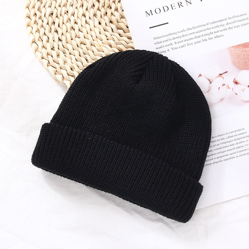 Autumn And Winter Warm Landlord Hat Melon Skin Men/Women/kids Retro Knitted Hat