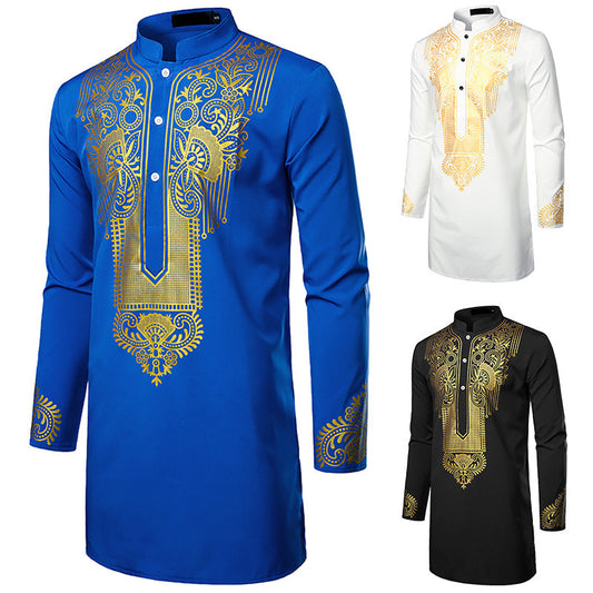 Men's Printed Totem Long Shirt