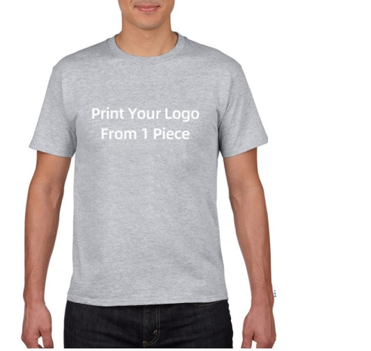 POD Cotton European And American Large Size Foreign Trade T Shirt
