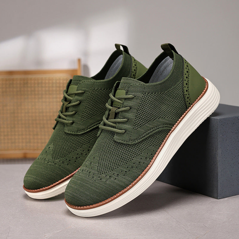 Outdoor Fly Woven Mesh Hiking Versatile Men's Casual Shoes