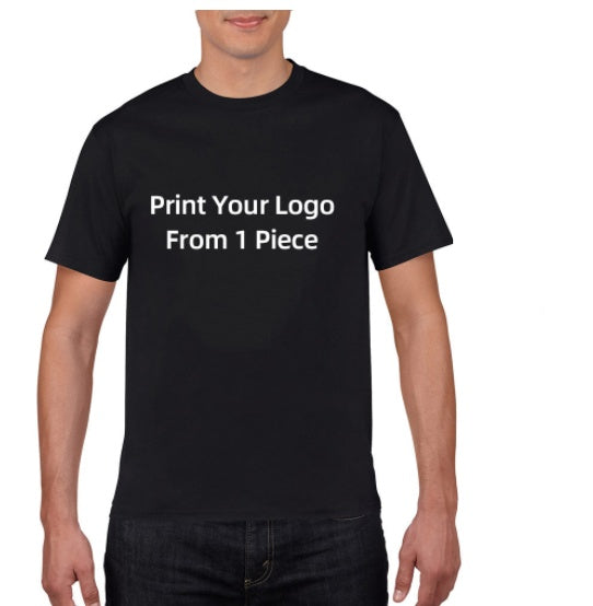 POD Cotton European And American Large Size Foreign Trade T Shirt