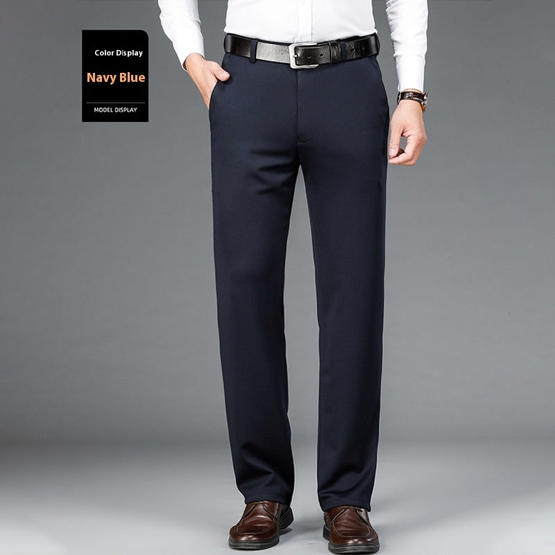 Brand New Business Suit Pants Men Ice Silk Casual Pants
