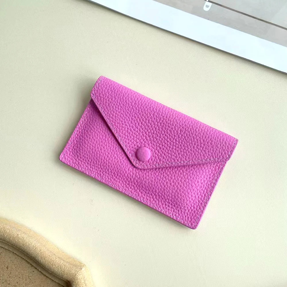 Custom  Small Wallet Fashion Luxury Personalize Name Envelope Card Holder Purse,  Gift