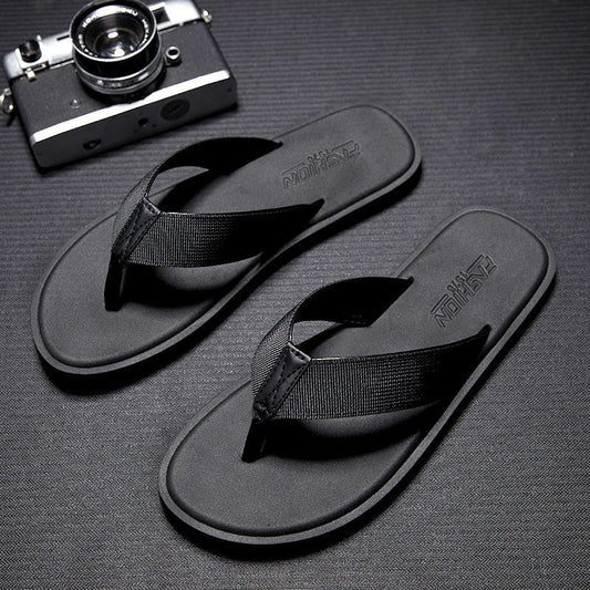 Gentlemen style trendy beach sandals fashion slippers