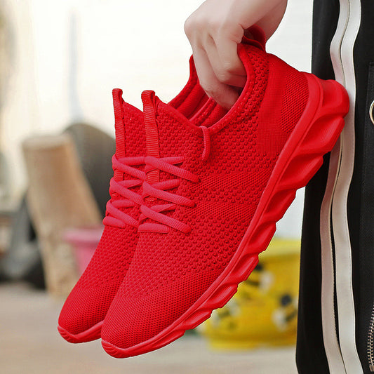 Unisex running casual breathable plus size shoes