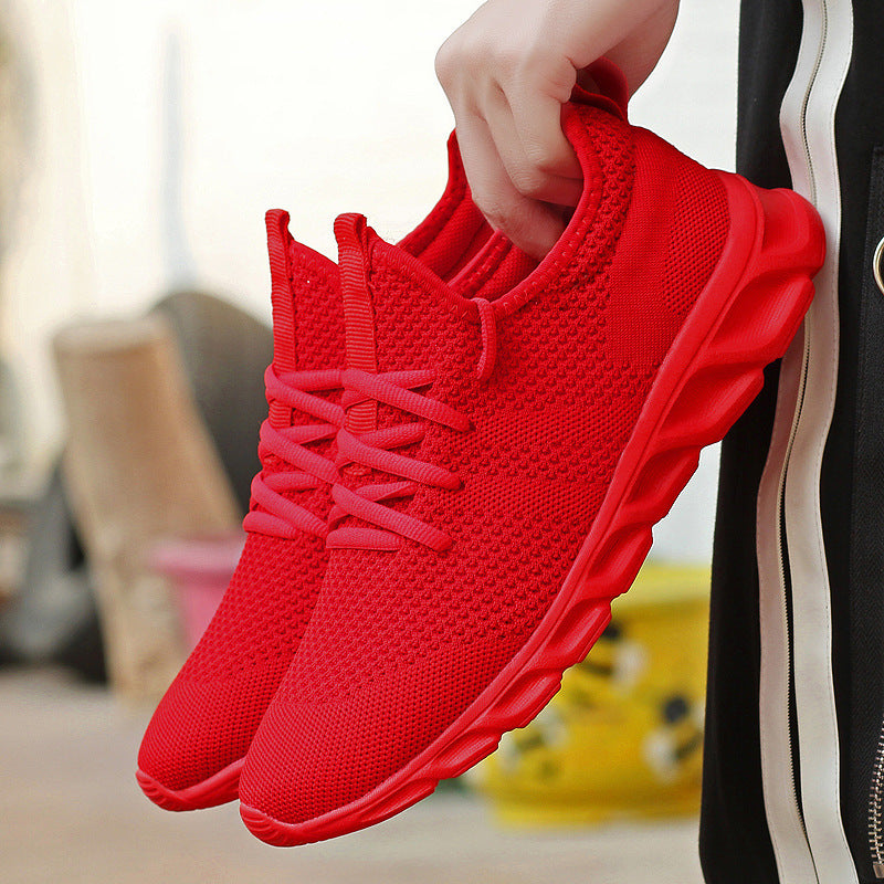 Unisex running casual breathable plus size shoes