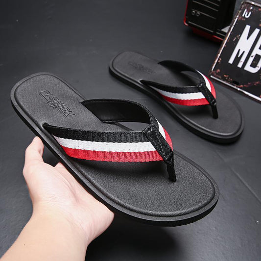 Gentlemen style trendy beach sandals fashion slippers