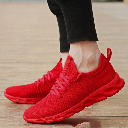 Unisex running casual breathable plus size shoes