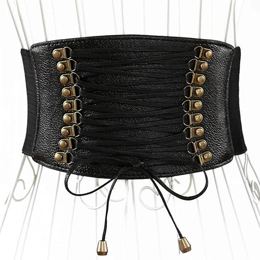 super wide waist women fashion elastic elastic fringed wide belt decorative skirt accessories