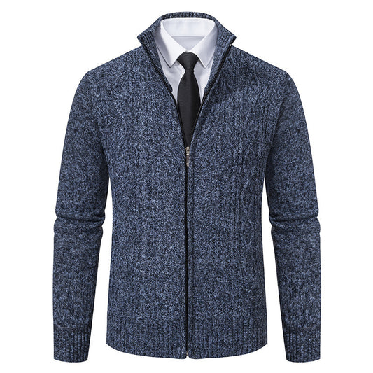 Men's Stand Collar Casual Sweater Coat - winter & autumn
