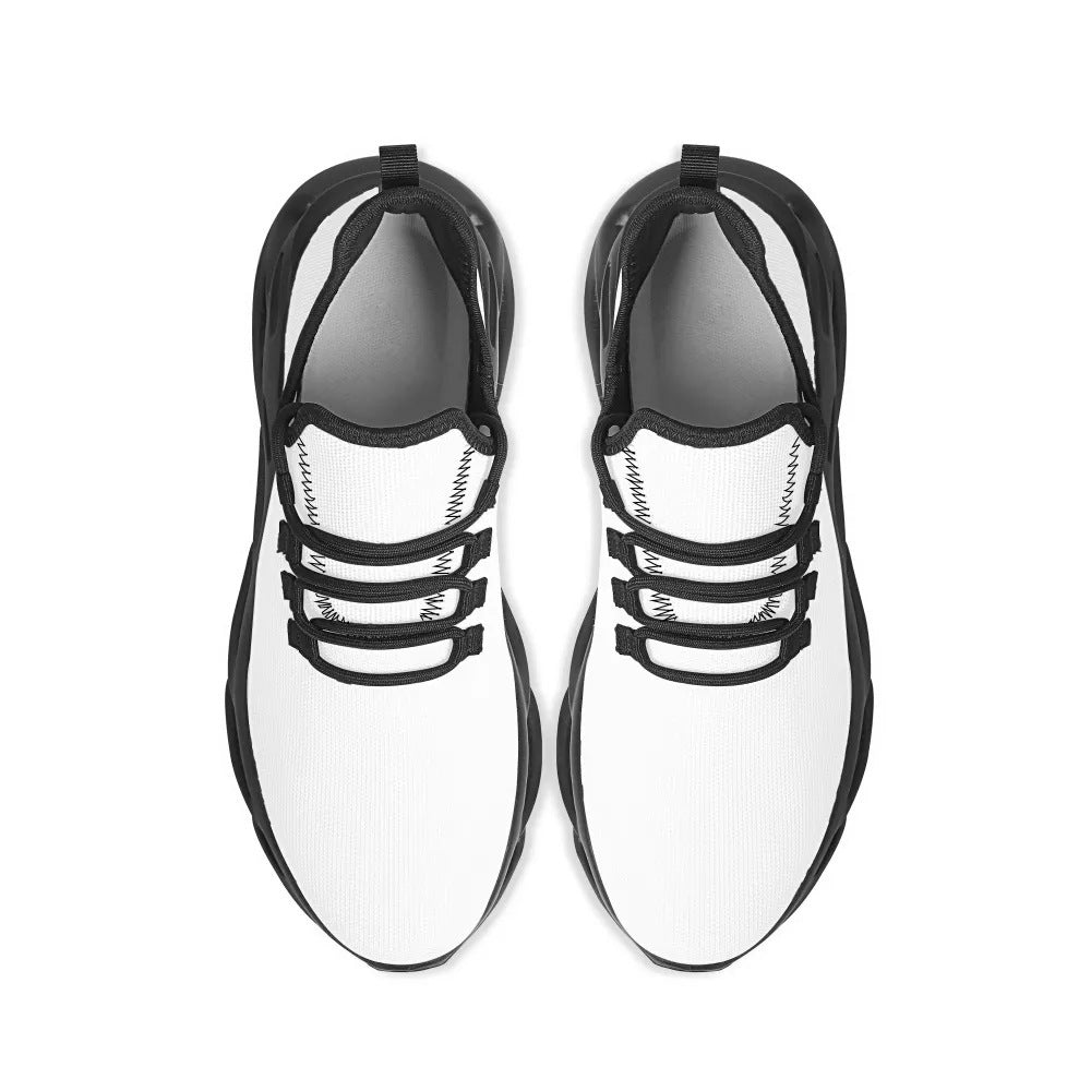POD Pattern Plus Size Breathable Sports Shock Absorption Running Shoes