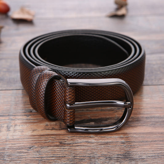 Fashion Men's Business Belt 2025 New Creative Gifts Belt Laser Logo Factory Wholesale