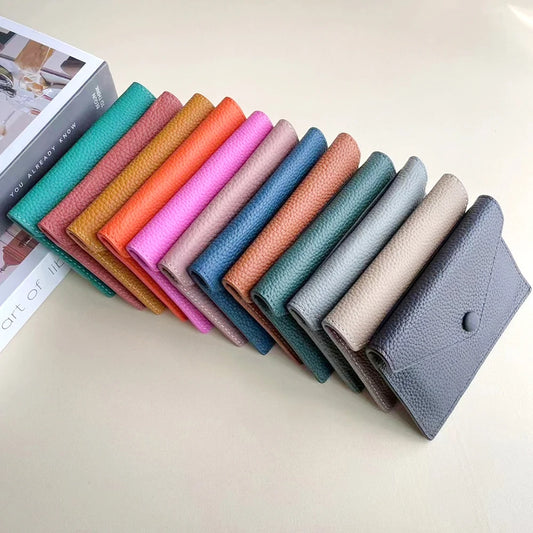 Custom  Small Wallet Fashion Luxury Personalize Name Envelope Card Holder Purse,  Gift
