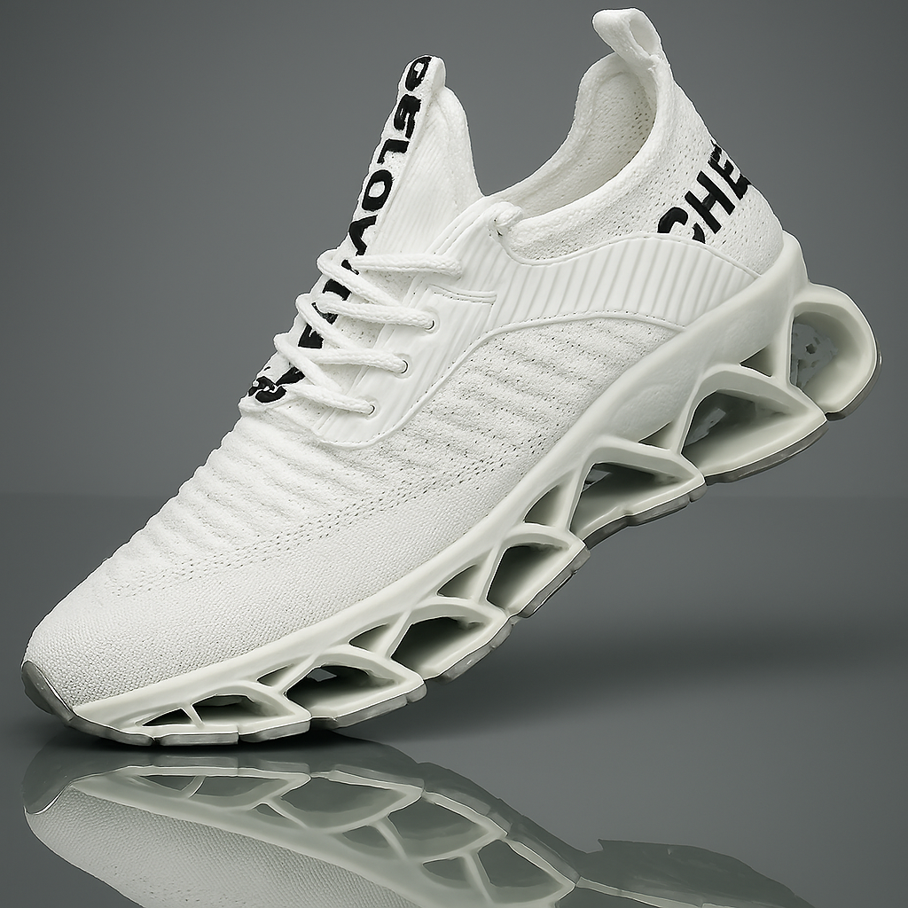Mens Slip on Running Walking Shoes Blade Tennis Casual Fashion Sneakers Comfort Non Slip Work Sport Athletic Trainer White US 12