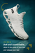 Mens Slip on Running Walking Shoes Blade Tennis Casual Fashion Sneakers Comfort Non Slip Work Sport Athletic Trainer White US 12