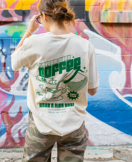 All gender outfit (Kingdom Work Coffee Co. Tee)