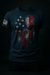 Summer Men'S Retro Flag Printed T-Shirt 3D Skull round Neck Short Sleeve Casual Breathable Men'S Large Size T Shirt Hot Model