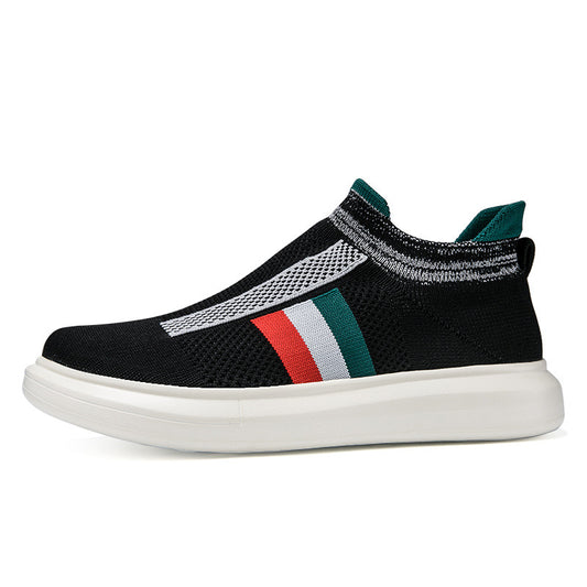 Large Size Casual Flyknit Couple Sneakers