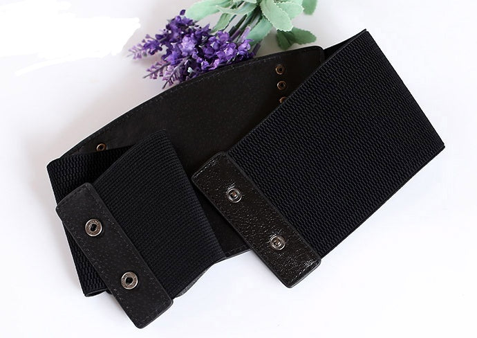 super wide waist women fashion elastic elastic fringed wide belt decorative skirt accessories