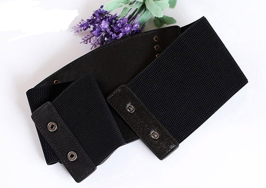super wide waist women fashion elastic elastic fringed wide belt decorative skirt accessories