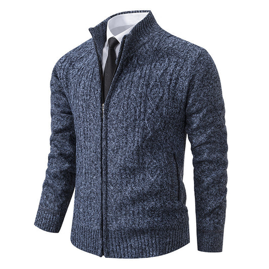 Men's Stand Collar Casual Sweater Coat - winter & autumn