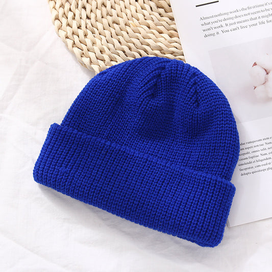 Autumn And Winter Warm Landlord Hat Melon Skin Men/Women/kids Retro Knitted Hat