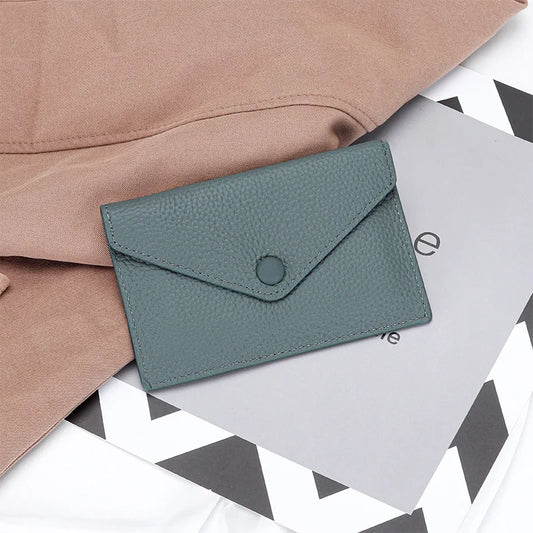 Custom  Small Wallet Fashion Luxury Personalize Name Envelope Card Holder Purse,  Gift