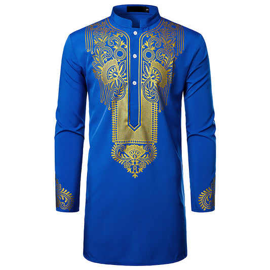 Men's Printed Totem Long Shirt