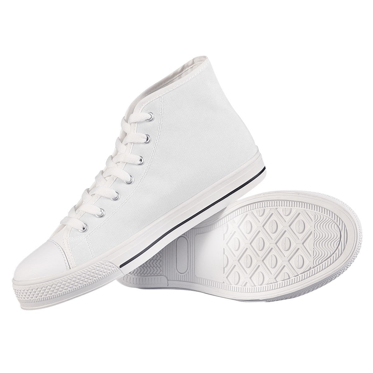 POD Customized Casual High Top Canvas Shoes