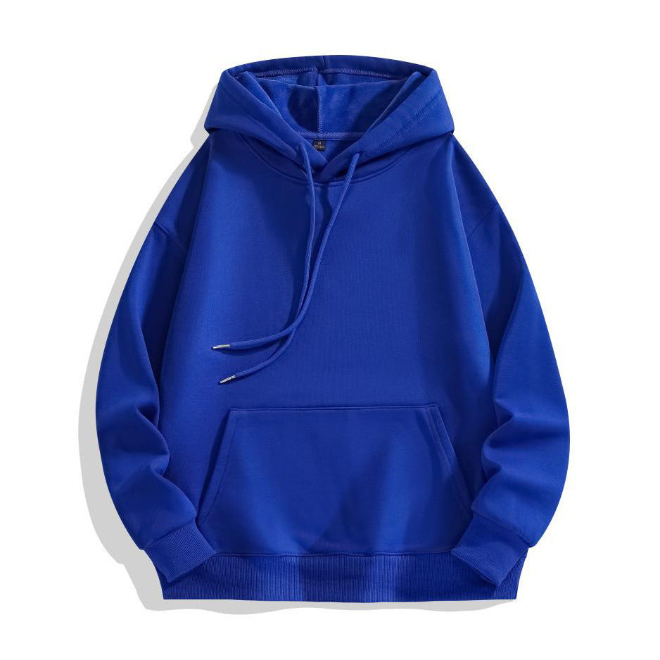 POD Heavy-duty Pure Cotton Hoodie With Plush Shoulder Loose Jacket