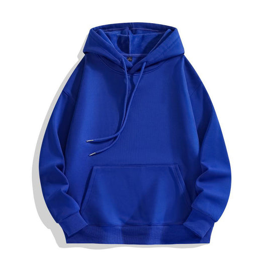 POD Heavy-duty Pure Cotton Hoodie With Plush Shoulder Loose Jacket
