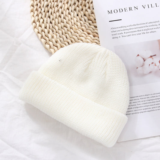Autumn And Winter Warm Landlord Hat Melon Skin Men/Women/kids Retro Knitted Hat