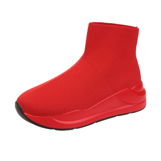 Unisex Thick Bottom Round Head Flying Socks Boots
