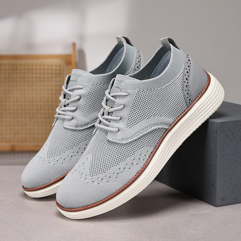 Outdoor Fly Woven Mesh Hiking Versatile Men's Casual Shoes