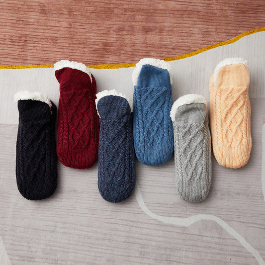Winter Woolen Socks Women Thicken Warm Home Bedroom Socks Slippers