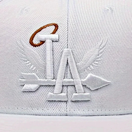 1/2/3/4PCS Fashion Unisex LA Embroidery Baseball Caps Los Angeles Snapback Hat Angel Wings Hip Hop Caps Outdoor Adjustable Hats