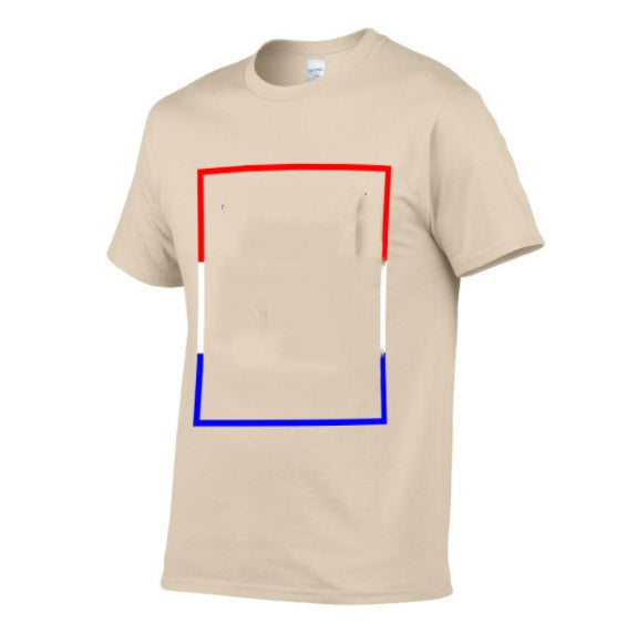 POD Cotton European And American Large Size Foreign Trade T Shirt