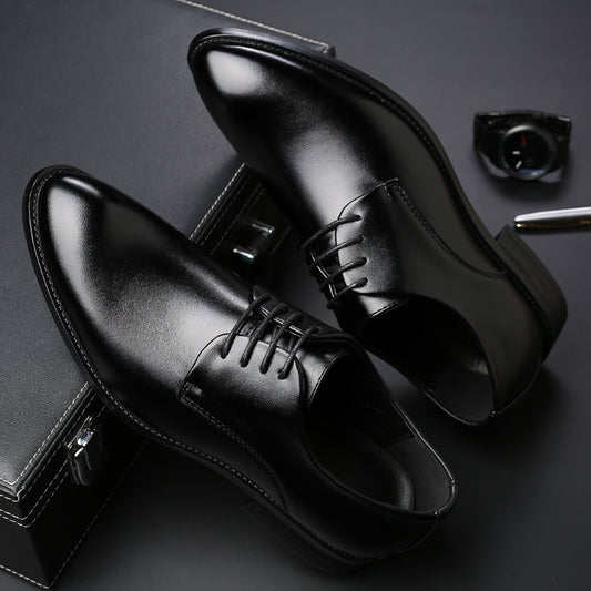 High quality new  business men leather shoes shoes men's dress shoes black tie factory direct code