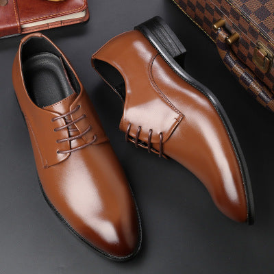 High quality new  business men leather shoes shoes men's dress shoes black tie factory direct code