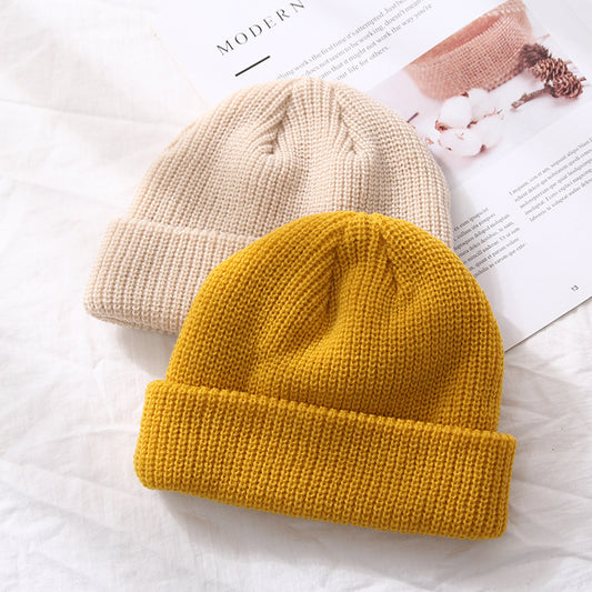 Autumn And Winter Warm Landlord Hat Melon Skin Men/Women/kids Retro Knitted Hat
