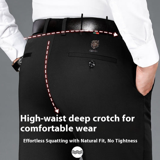 Brand New Business Suit Pants Men Ice Silk Casual Pants