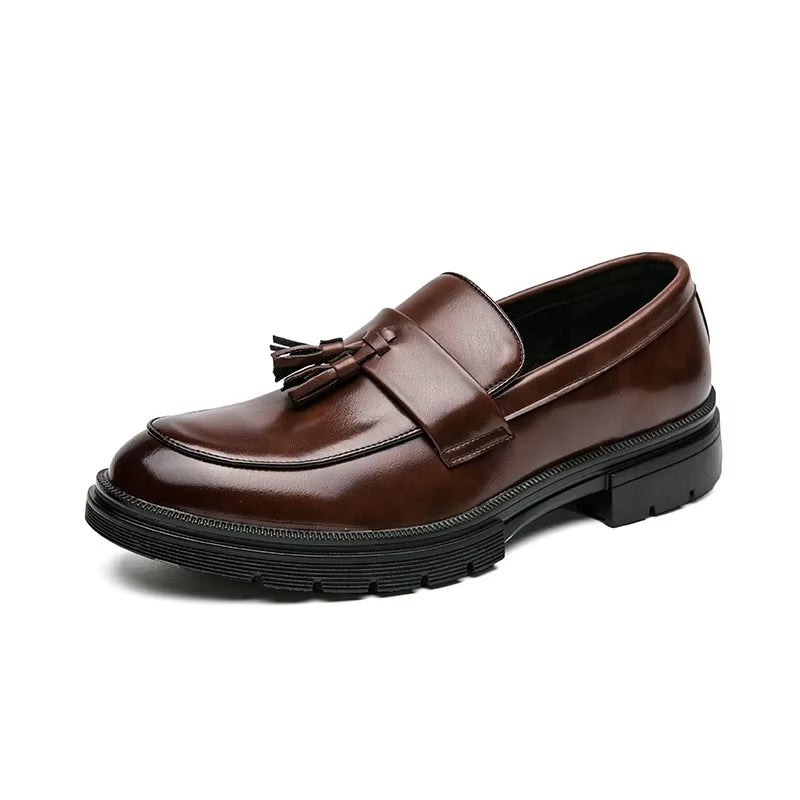 Luxury Brand Shoes Men Fashion plus Size 46 Soft Moccasins Men Loafers High Quality Leather Tassel Shoes Men Flats Driving Shoe.